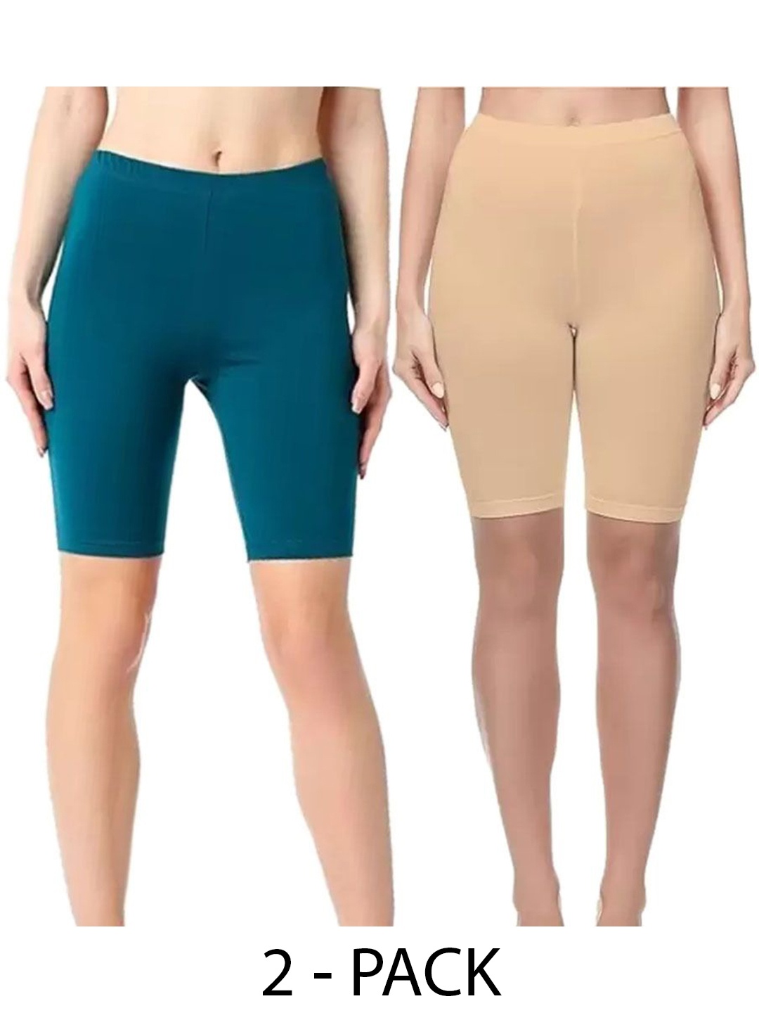 

Diving Deep Women Pack of 2 Cotton Boy Shorts Briefs, Teal