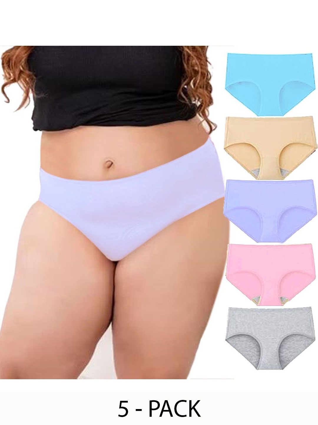 

Diving Deep Pack of 5 Cotton Hipster Briefs, Blue