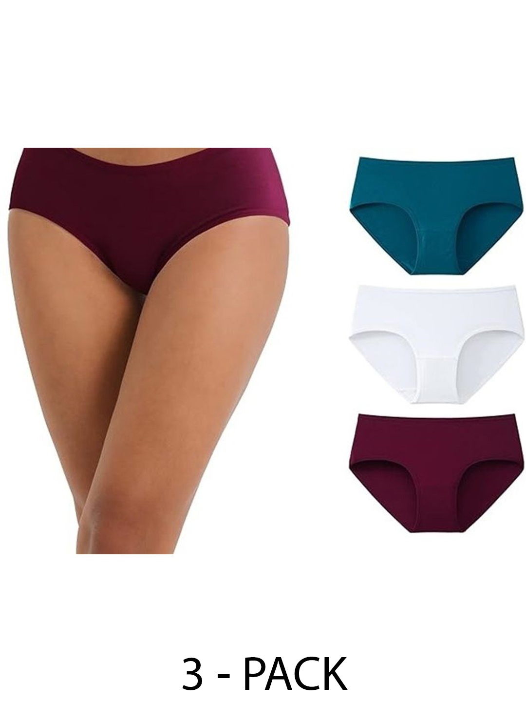 

Diving Deep Women Pack of 3 Assorted Cotton Hipster Briefs