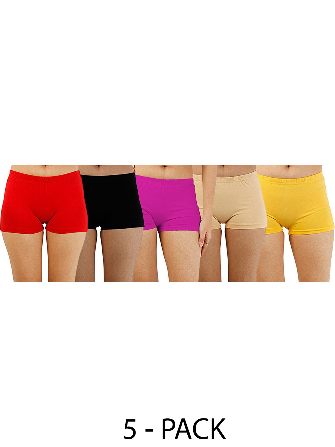 

Diving Deep Pack of 5 Boy Shorts Briefs, Red