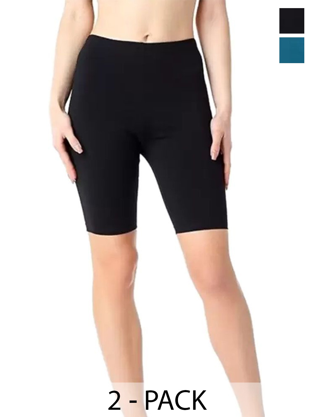 

Diving Deep Women Pack of 2 Cotton Boy Shorts Briefs, Teal