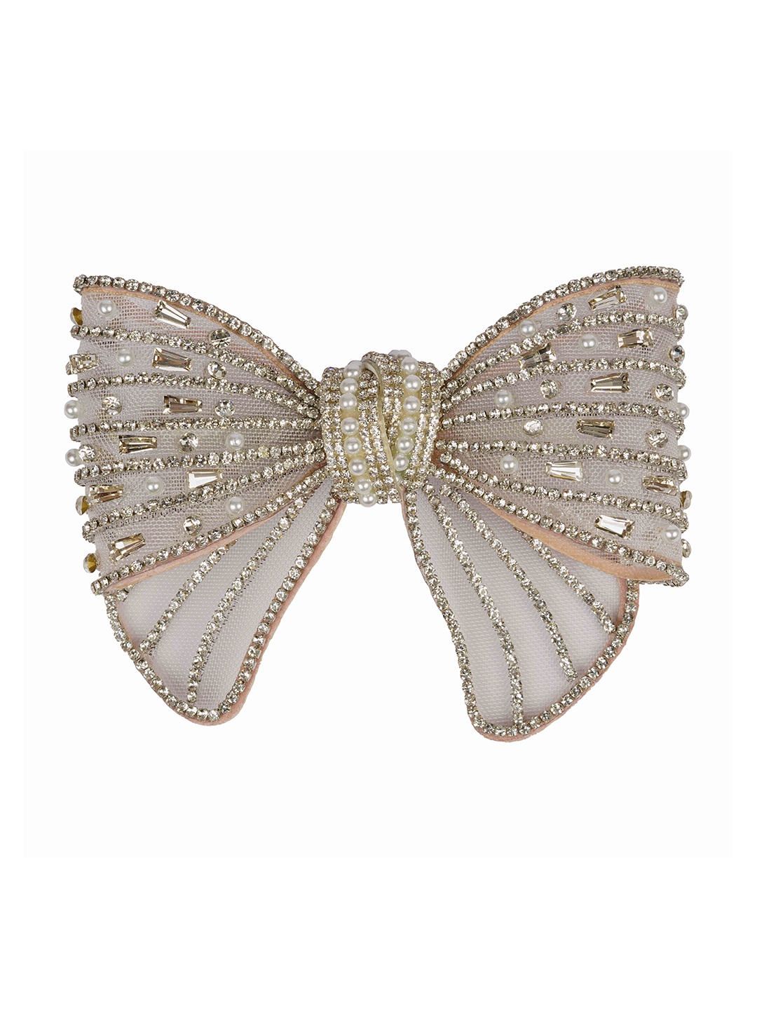 

Aye Candy Girls Embellished Alligator Hair Clip, White