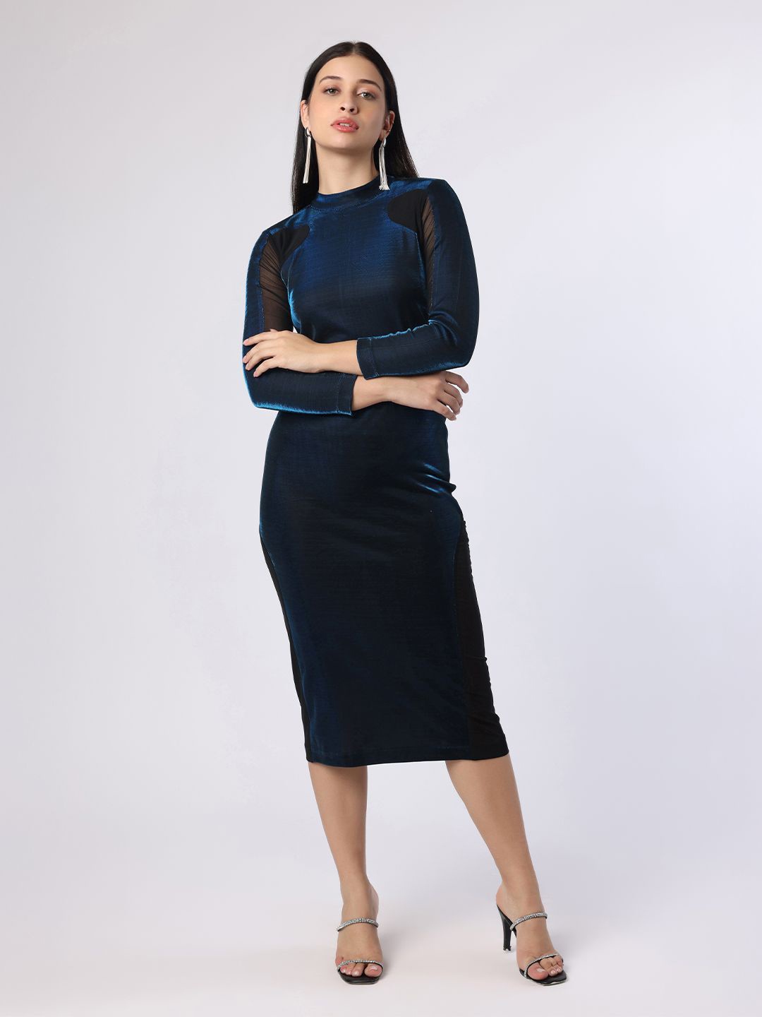 

BLANC9 Bodycon Midi Dress, Blue