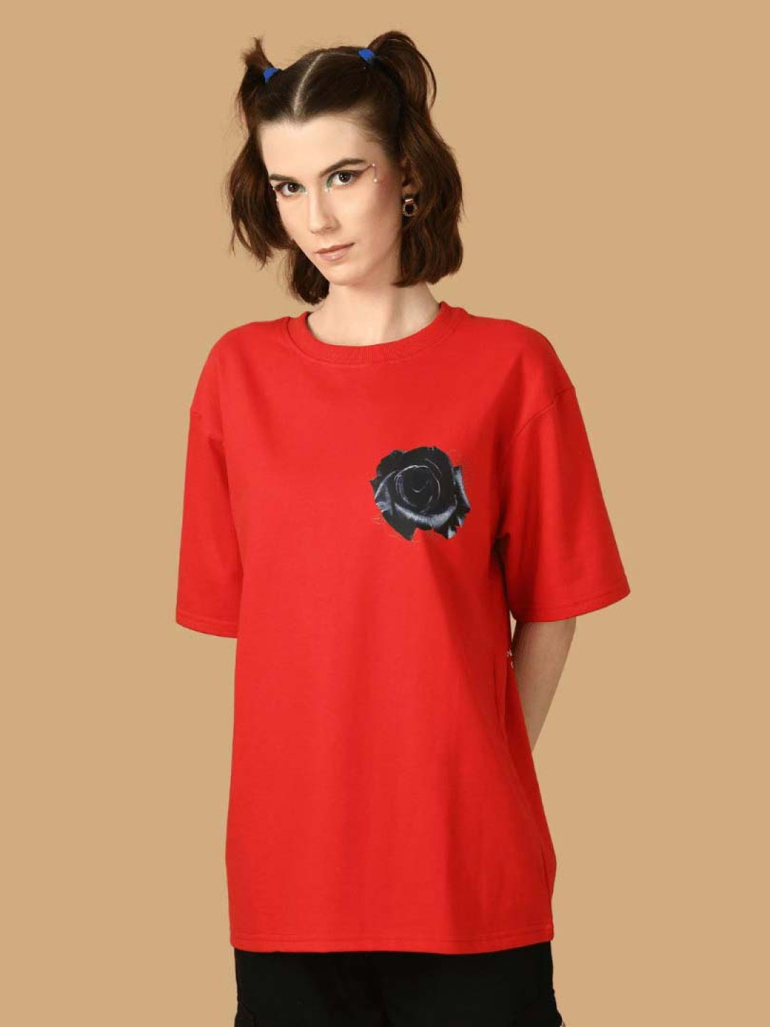 

OFFMINT Women T-shirt, Red