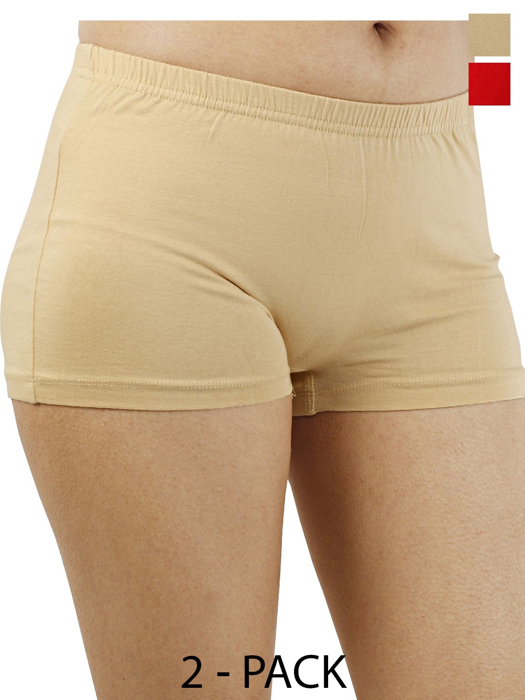 

Diving Deep Pack of 2 Cotton Boy Shorts Briefs, Beige