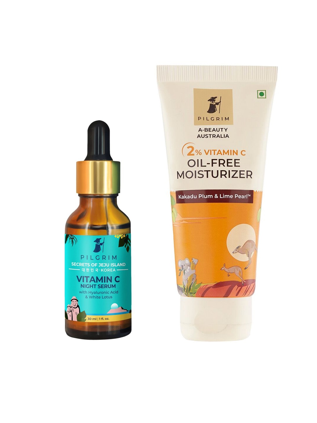 

Pilgrim Vitamin C Night & Day Skincare Combo, Teal