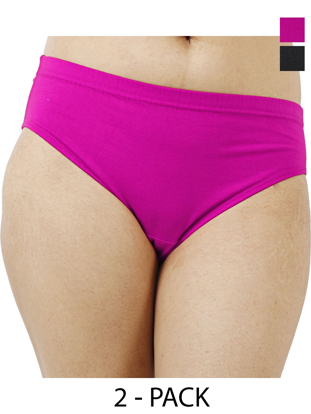 

Diving Deep Women Pack of 2 Hipster Briefs, Fuchsia