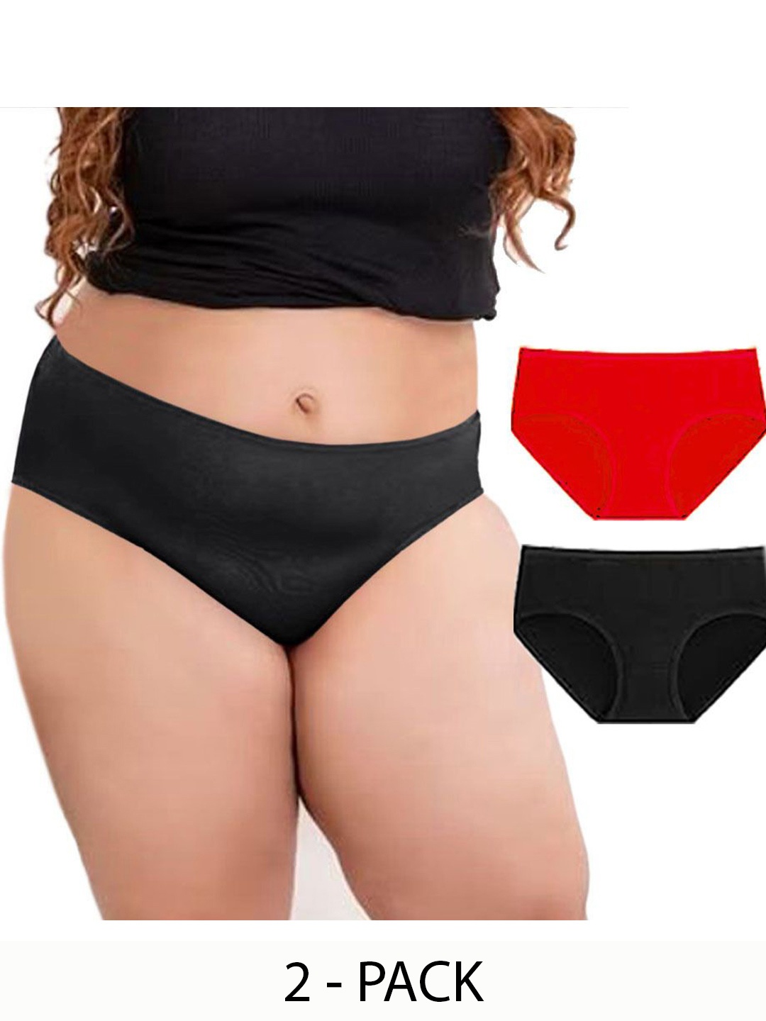 

Diving Deep Women Pack of 2 Cotton Hipster Briefs, Assorted
