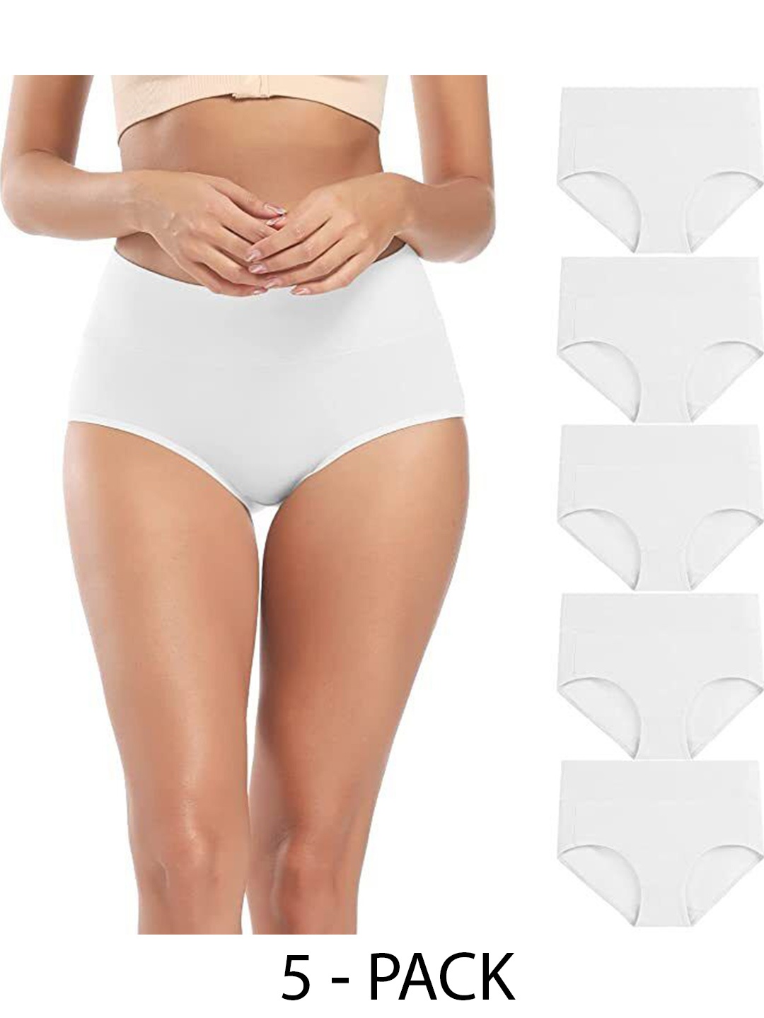 

Diving Deep Pack of 5 Hipster Briefs, White