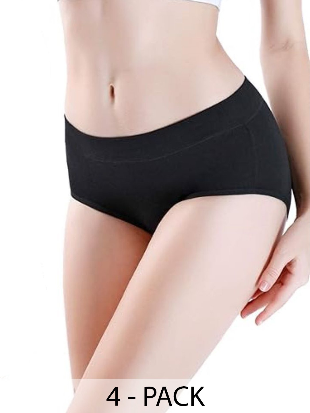 

Diving Deep Pack of 4 Hipster Briefs, Black