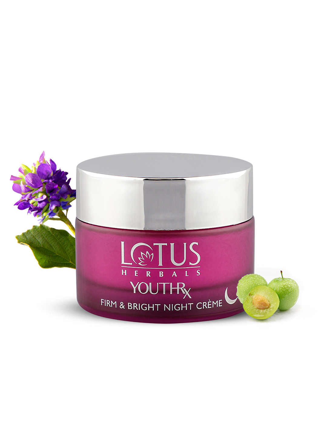 

Lotus Herbals YouthRx Firm & Bright Night Cream with Bakuchiol Retinol & Vitamin C - 50g, Pink