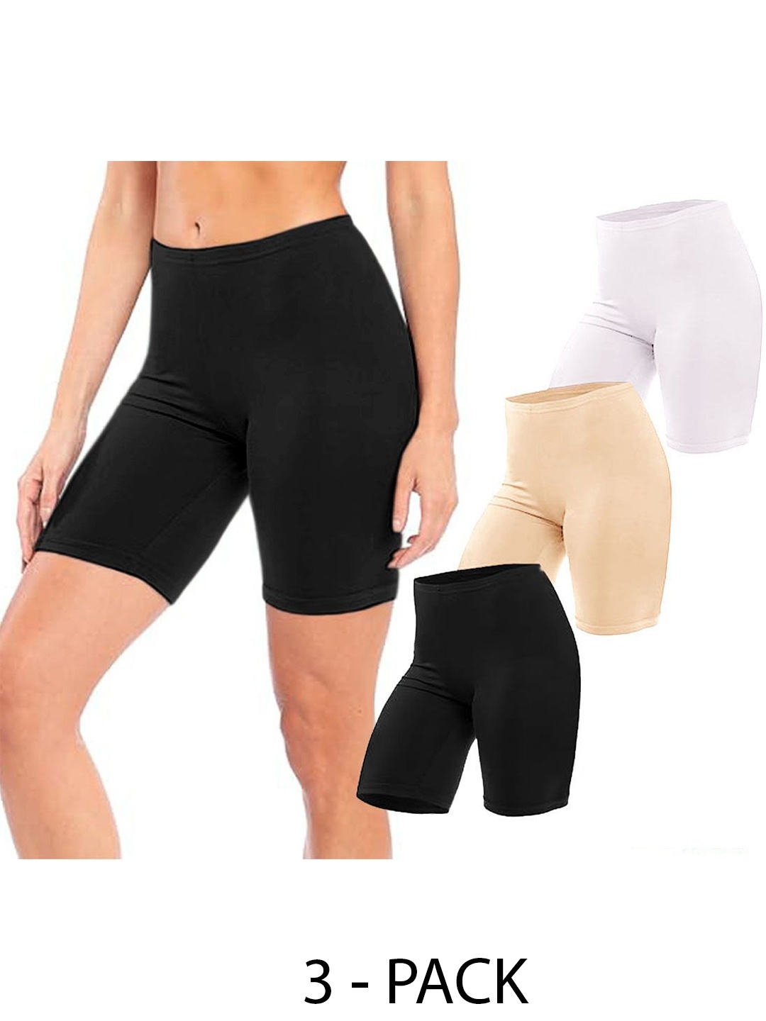 

Diving Deep Women Pack of 3 Cotton Boy Shorts Briefs, Assorted