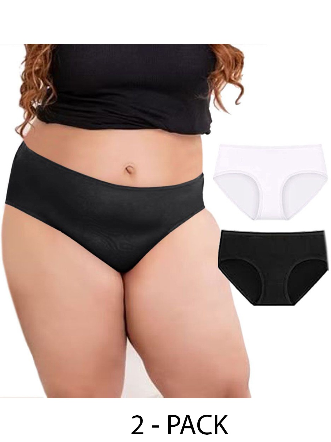 

Diving Deep Women Pack of 2 Cotton Hipster Briefs, Assorted