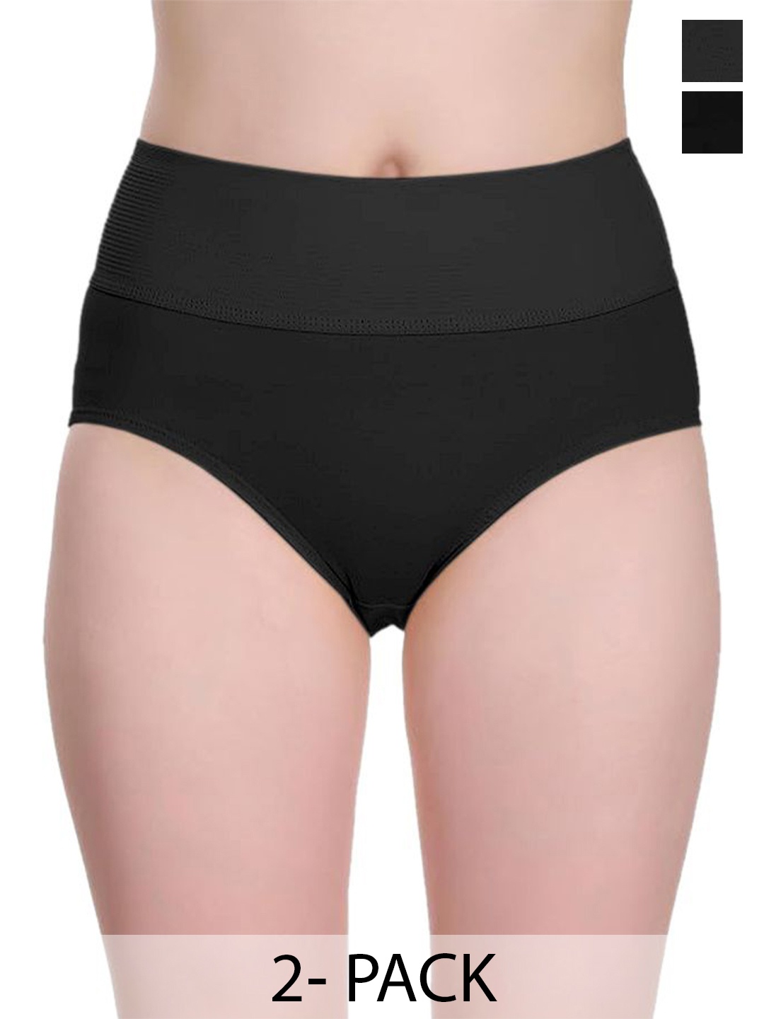 

Diving Deep Pack of 2 Hipster Briefs, Black