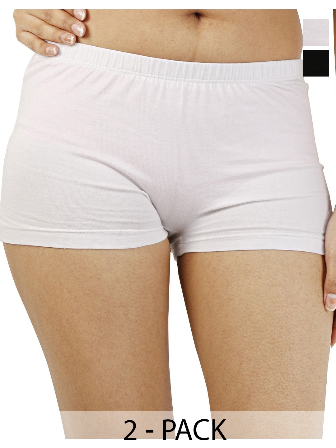 

Diving Deep Pack of 2 Boy Shorts Briefs, White