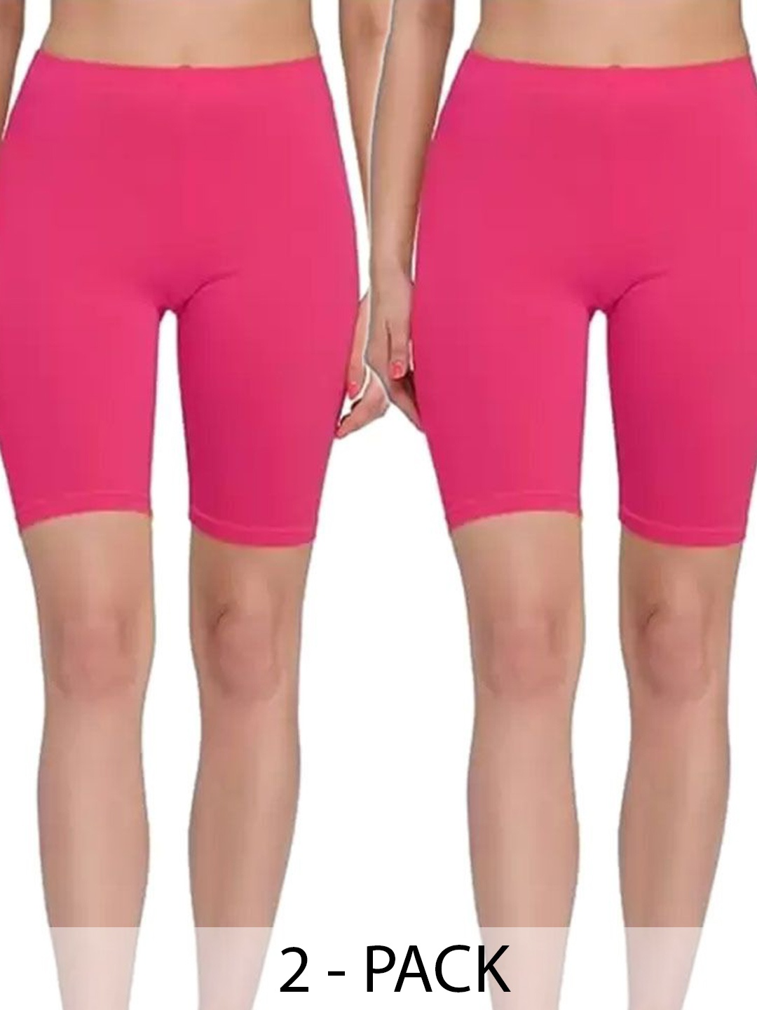 

Diving Deep Women Pack Of 2 Cotton Boy Shorts Briefs, Pink