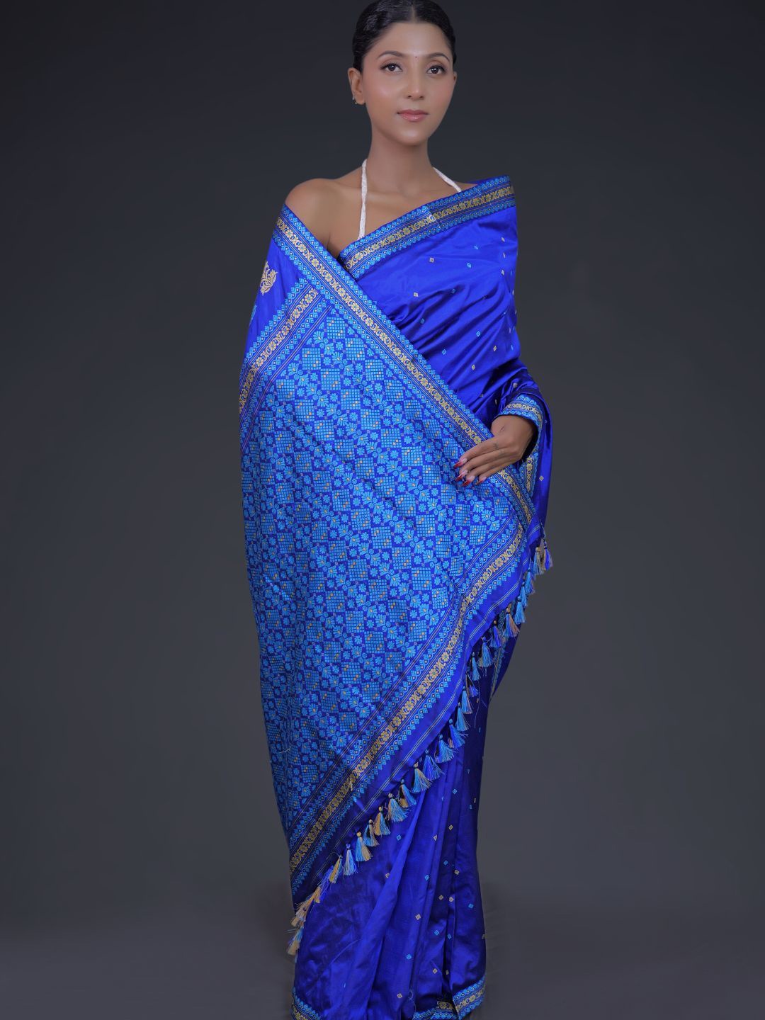 

Mayuri Silk Zari Pure Silk Saree, Blue