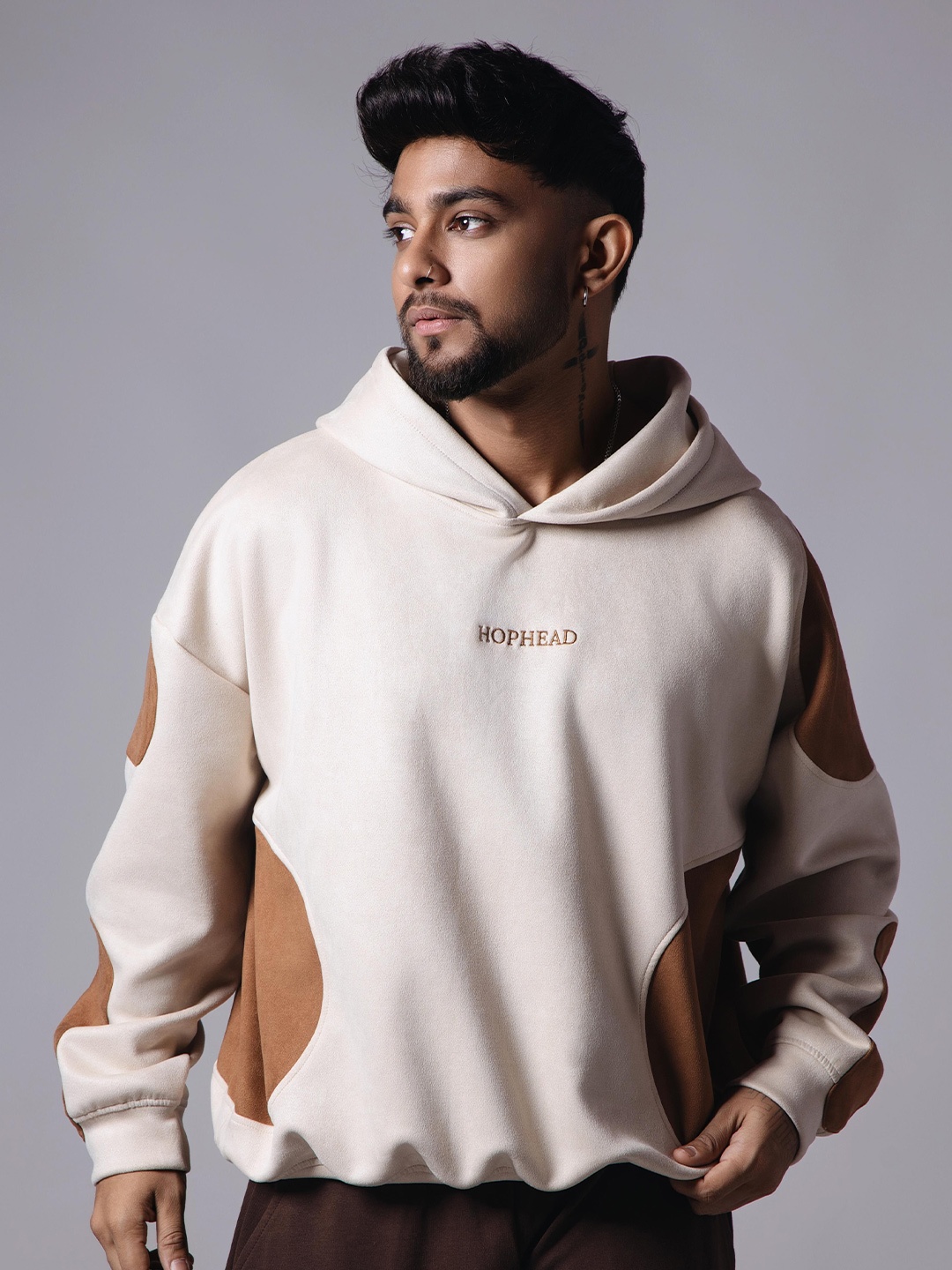 

HOP HEAD Men Printed Sweatshirt, Brown