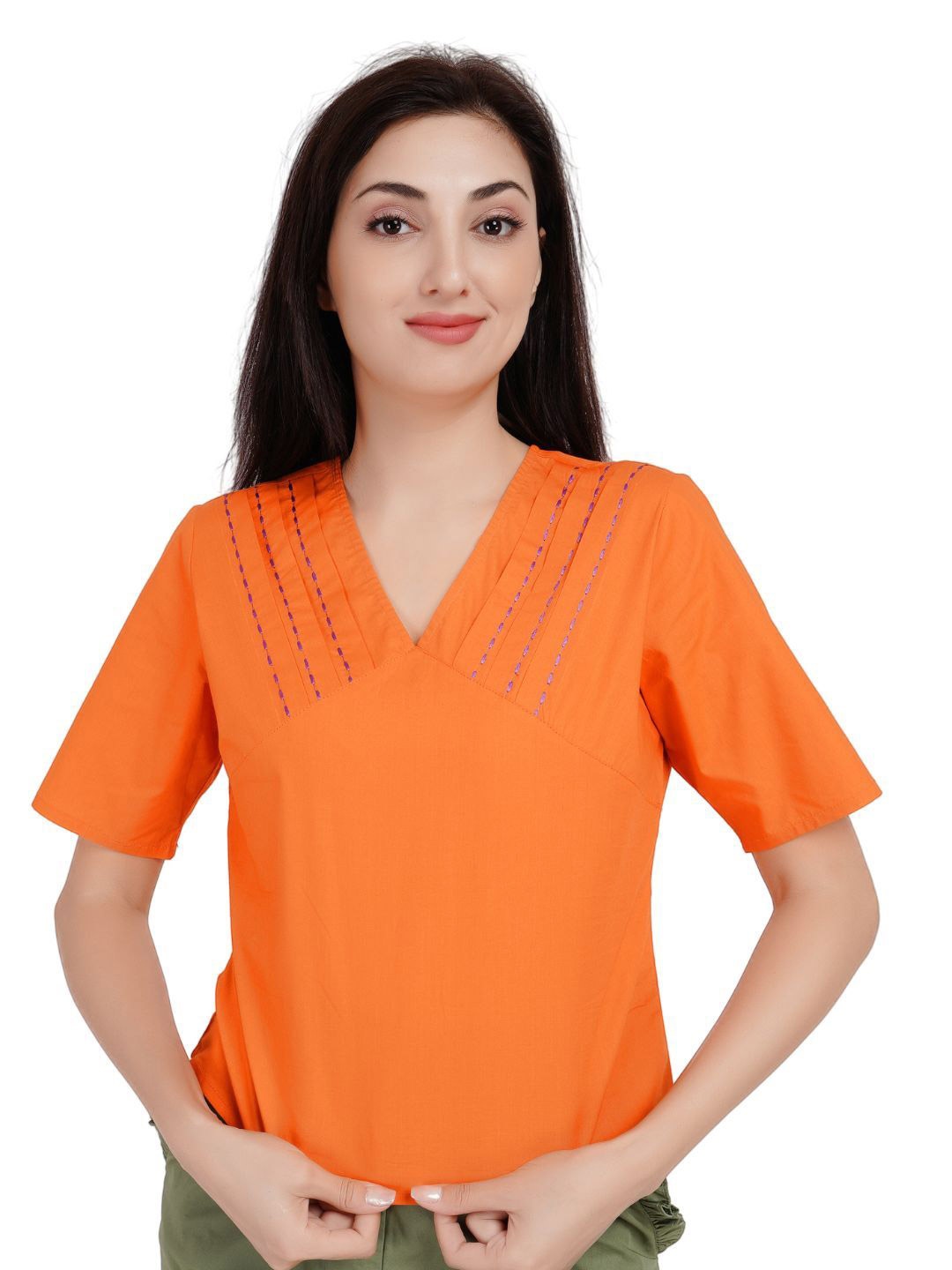 

Kiarabel Retail Cotton Top, Orange