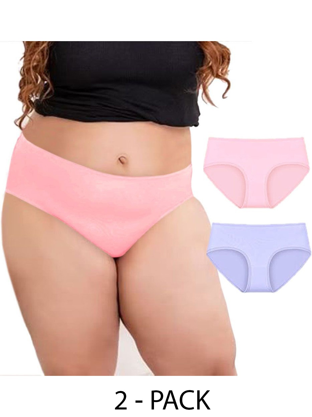

Diving Deep Women Pack of 2 Cotton Hipster Briefs, Lavender