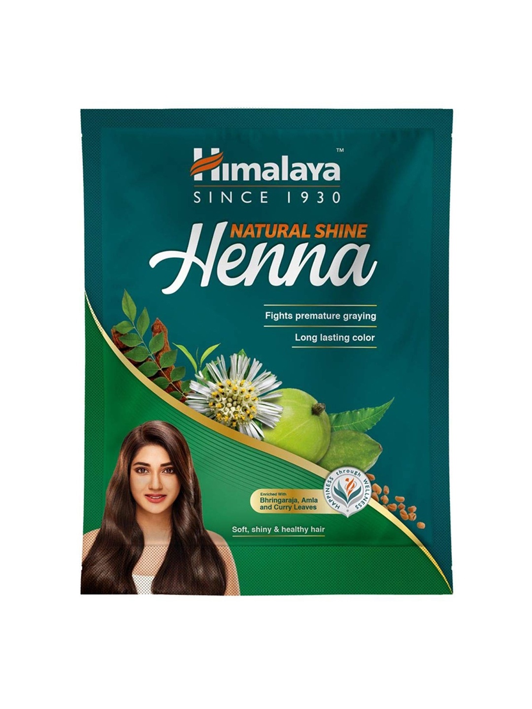 

Himalaya Natural Shine Heena For Premature Graying - 120g, Teal