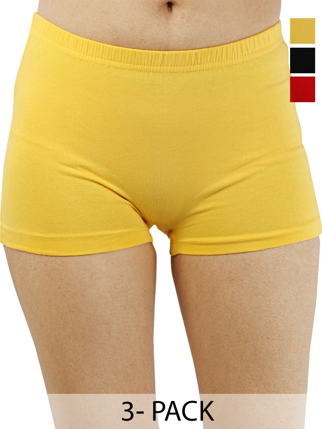 

Diving Deep Pack of 3 Boy Shorts Briefs, Black