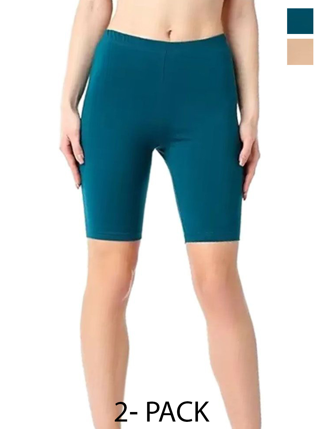 

Diving Deep Women Pack of 2 Cotton Boy Shorts Briefs, Teal