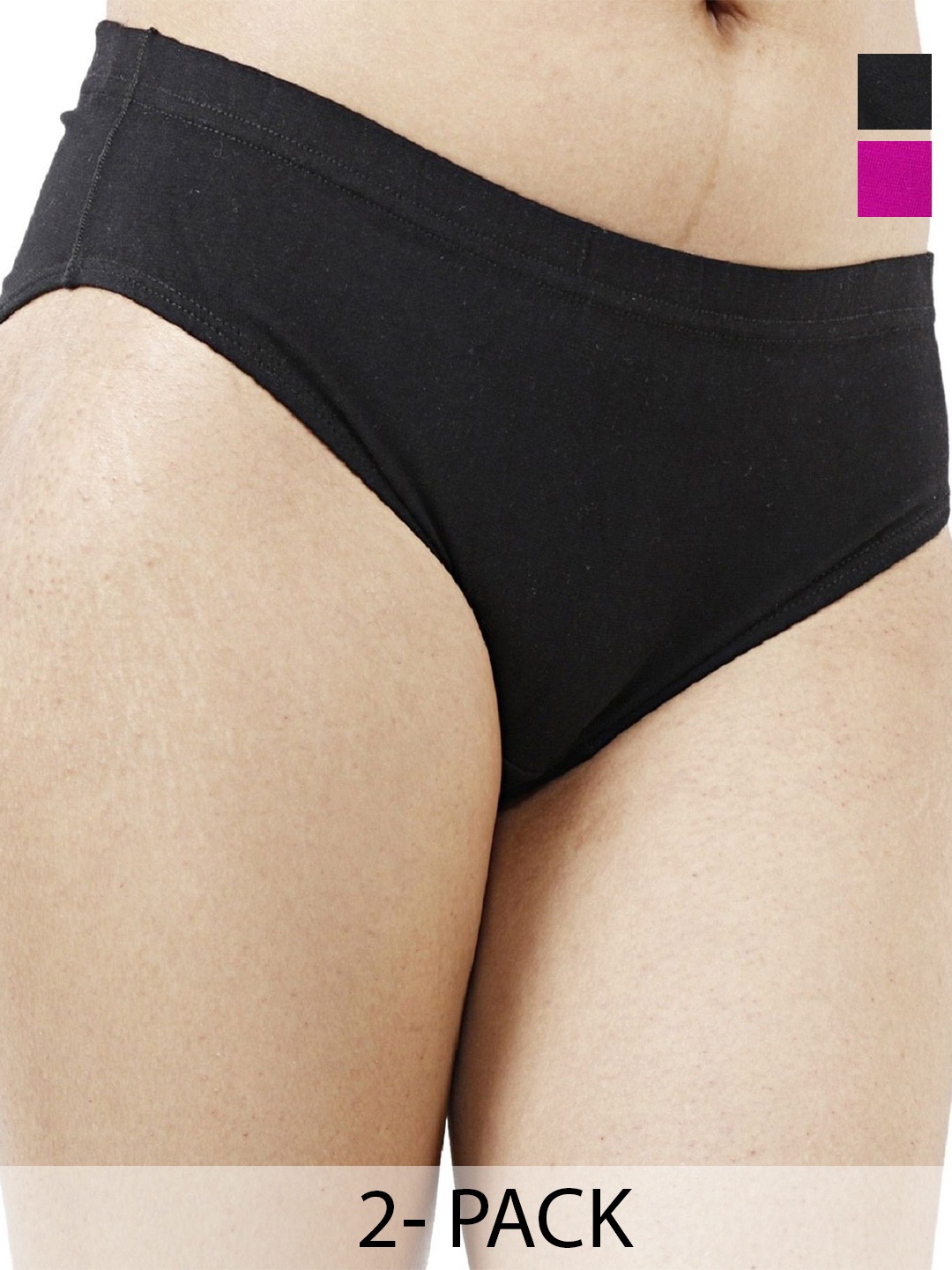 

Diving Deep Women Pack of 2 Assorted Plus Size Hipster Briefs