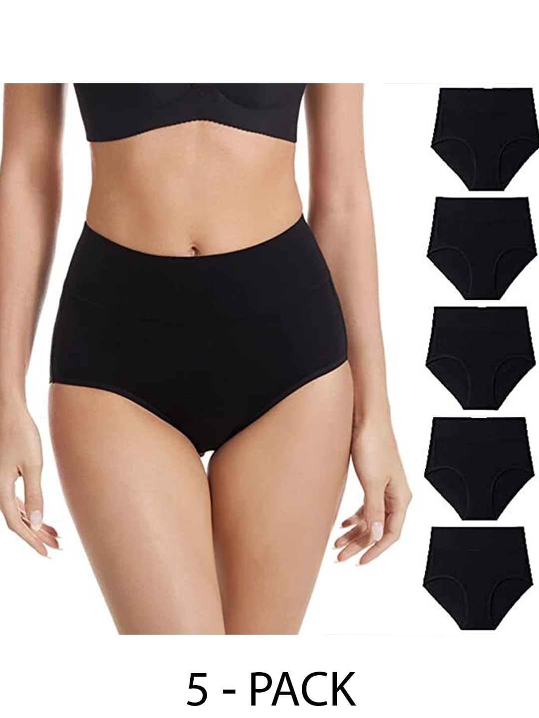

Diving Deep Pack of 5 Hipster Briefs, Black