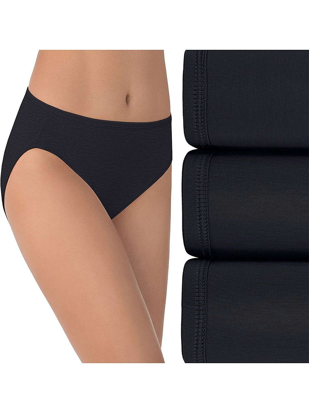 

Diving Deep Women Pack of 1 Hipster Briefs, Black