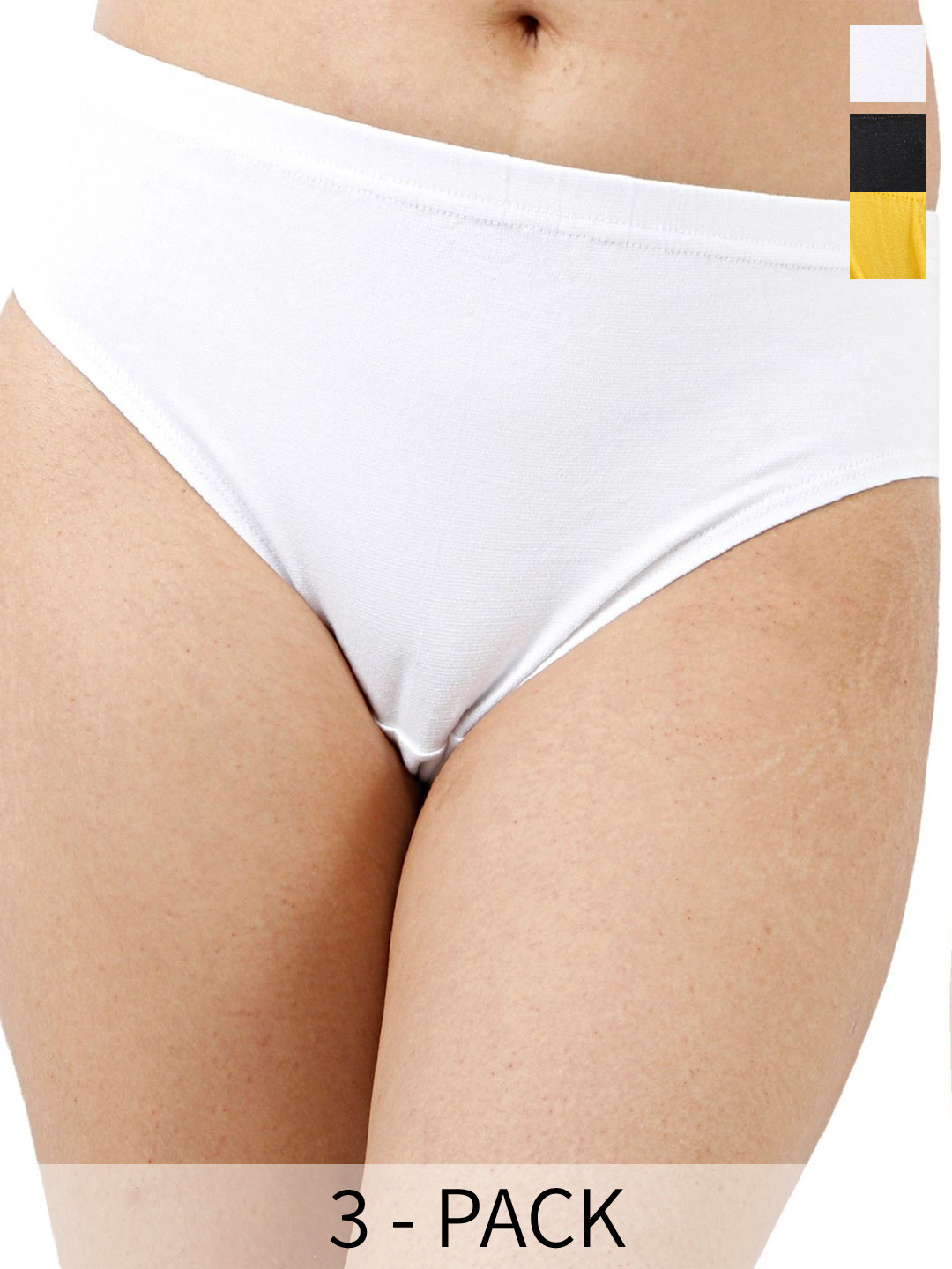 

Diving Deep Women Pack of 3 Cotton Hipster Briefs, Assorted