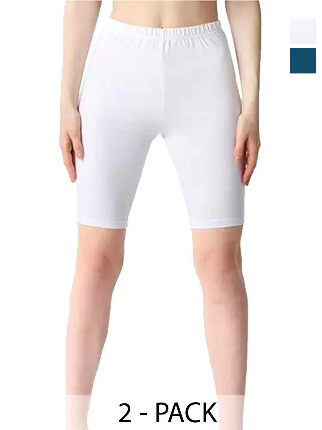 

Diving Deep Women Pack of 2 Cotton Boy Shorts Briefs, White