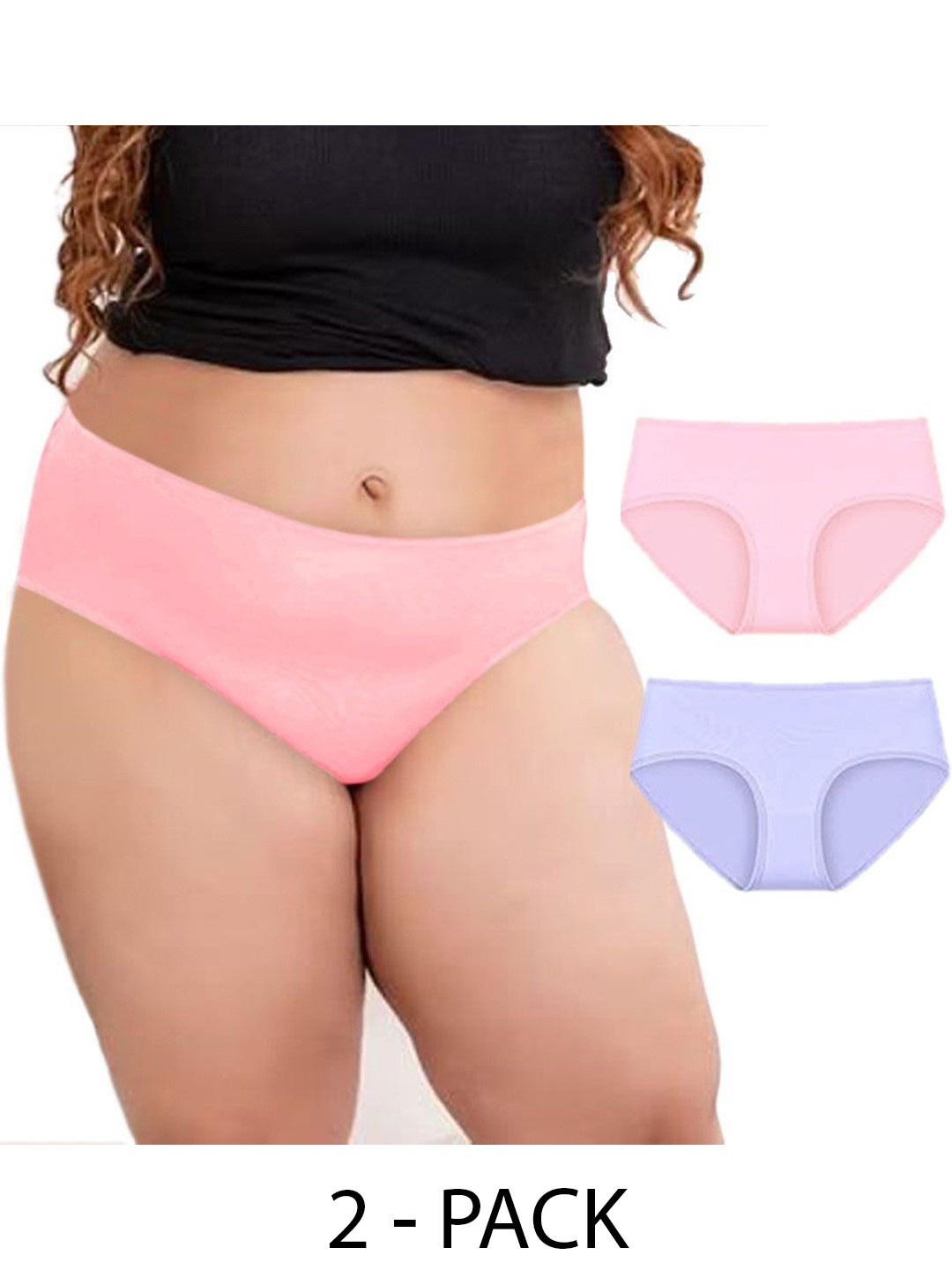 

Diving Deep Women Pack of 2 Cotton Hipster Briefs, Assorted