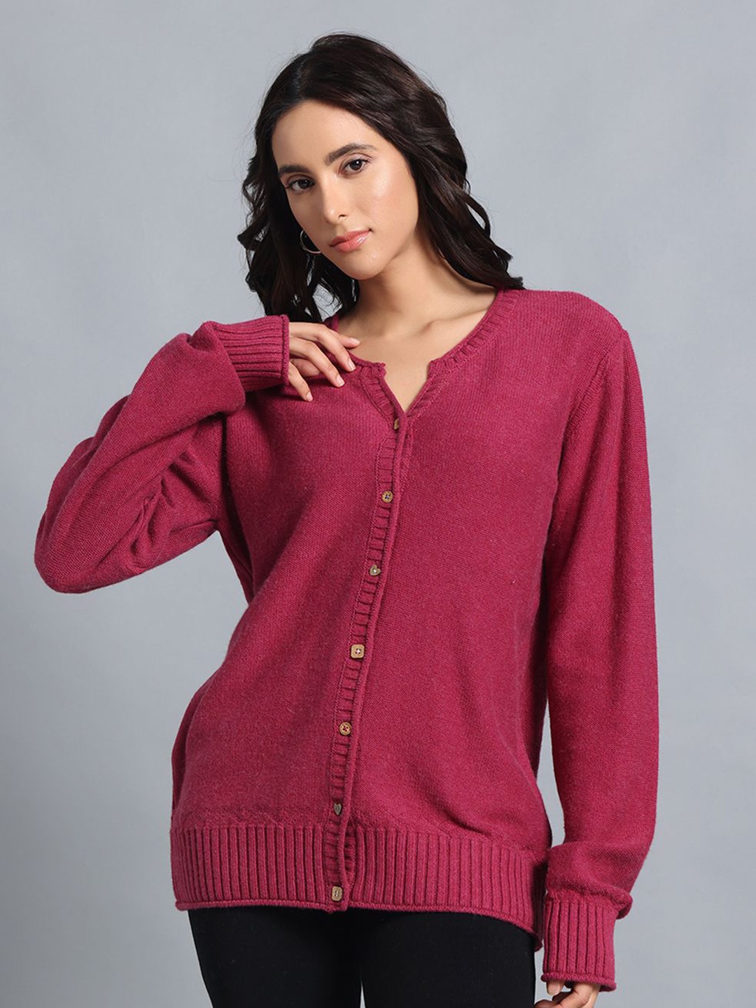 

PUNK Women Cardigan, Magenta