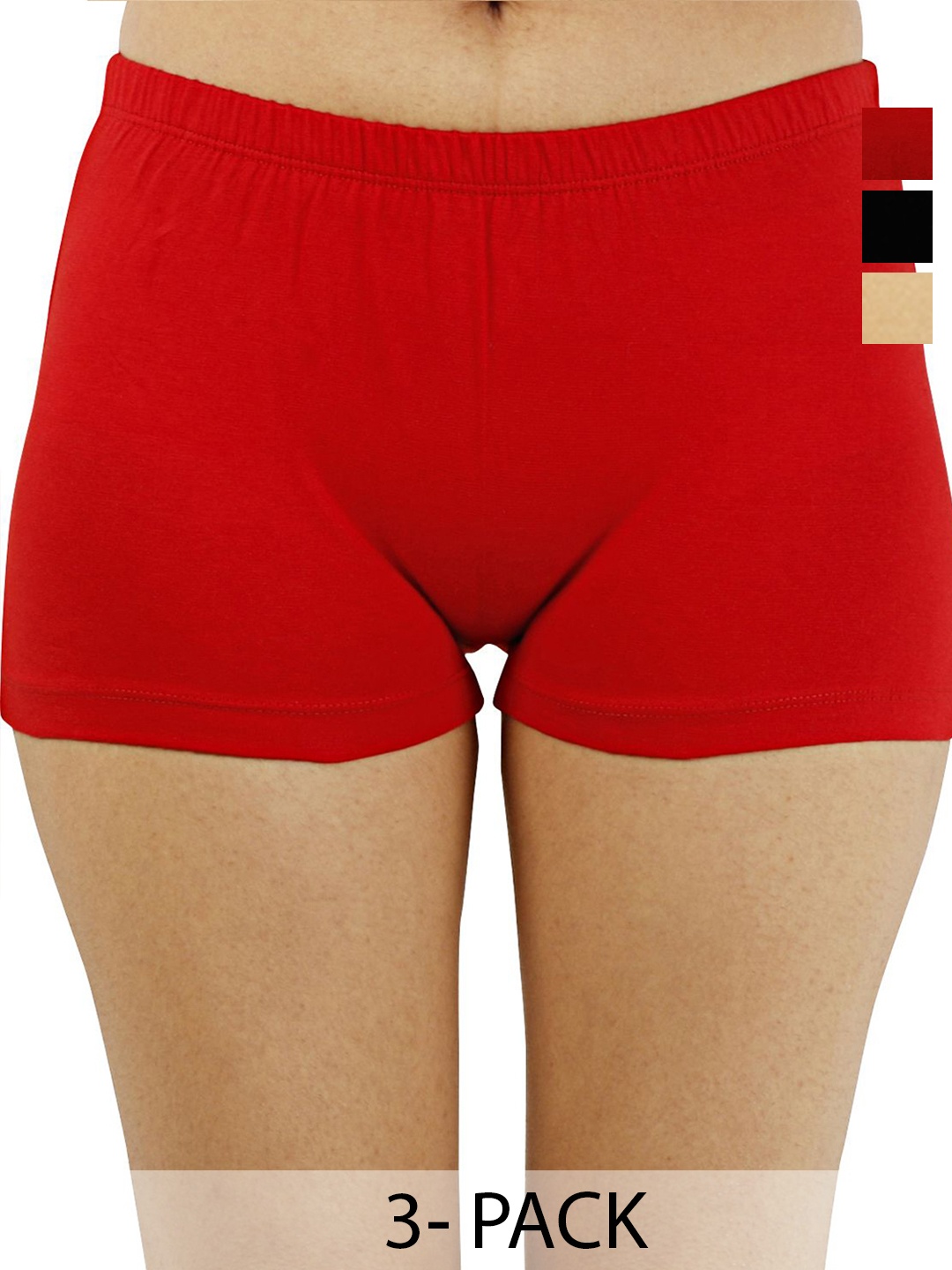 

Diving Deep Pack of 3 Boy Shorts Briefs, Beige
