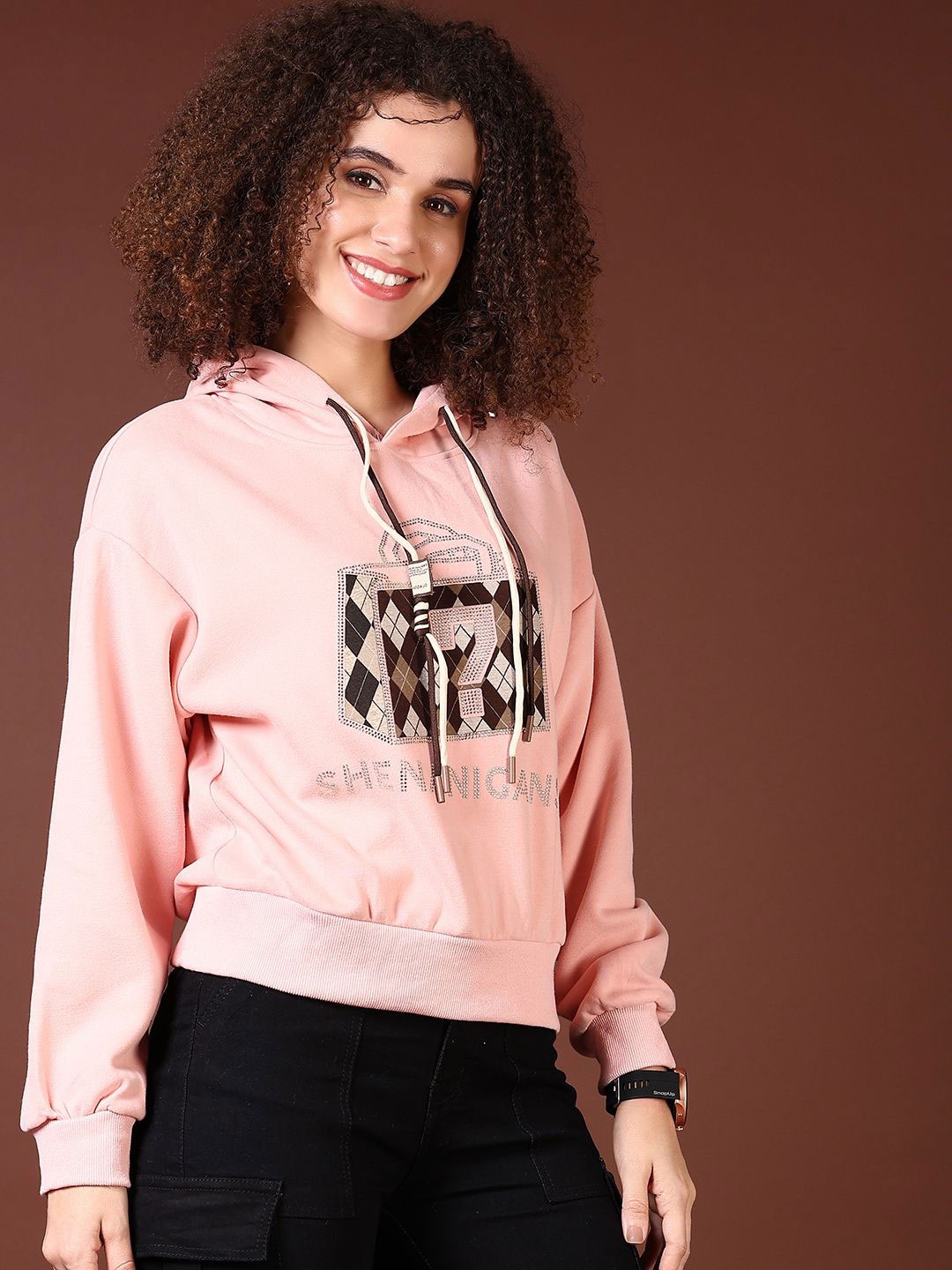 

V-Mart Women Hooded Sweatshirt, Pink