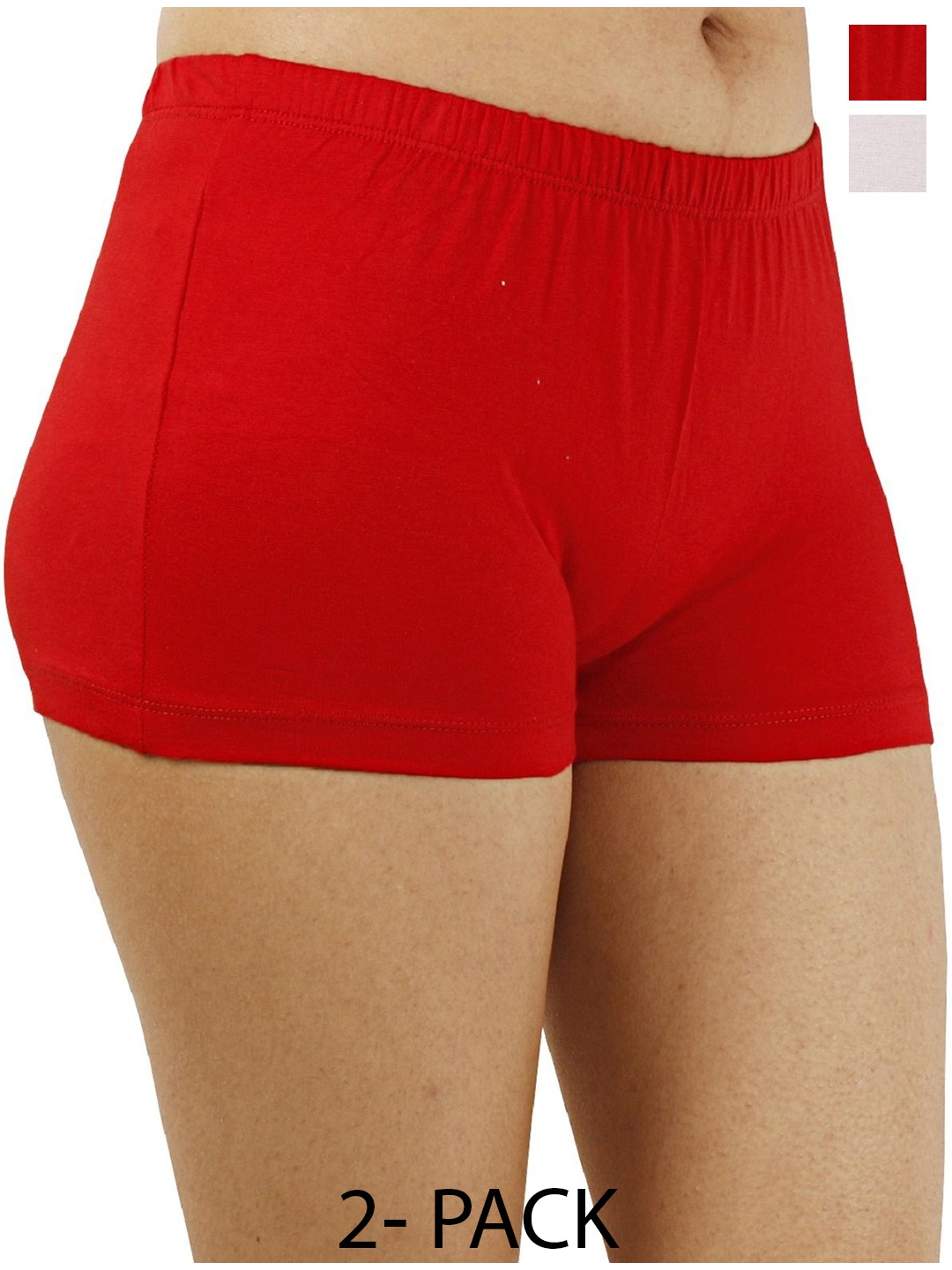 

Diving Deep Women Pack Of 2 Cotton Boy Shorts Briefs, Assorted