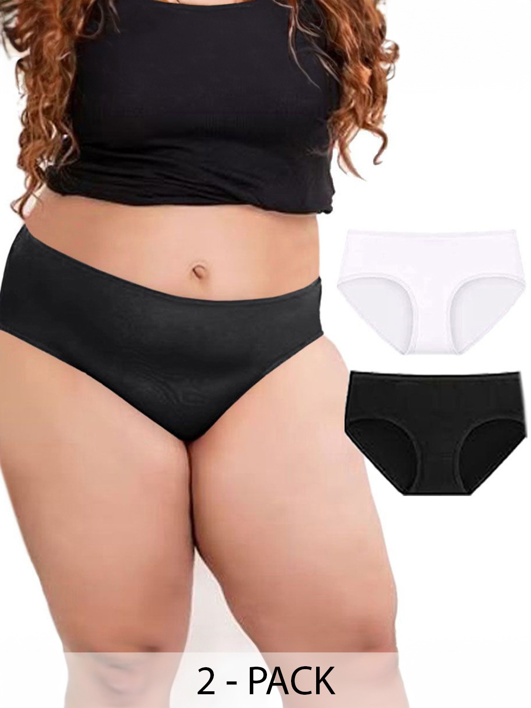 

Diving Deep Women Pack of 2 Cotton Hipster Briefs, Assorted