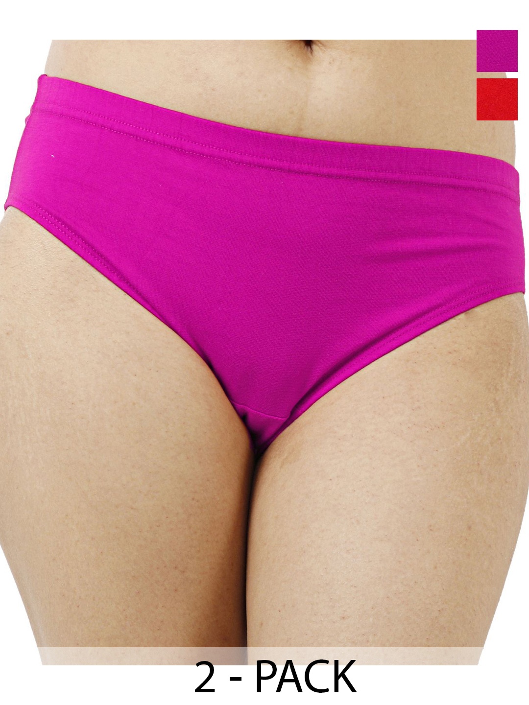 

Diving Deep Women Pack of 2 Cotton Assorted Hipster Briefs