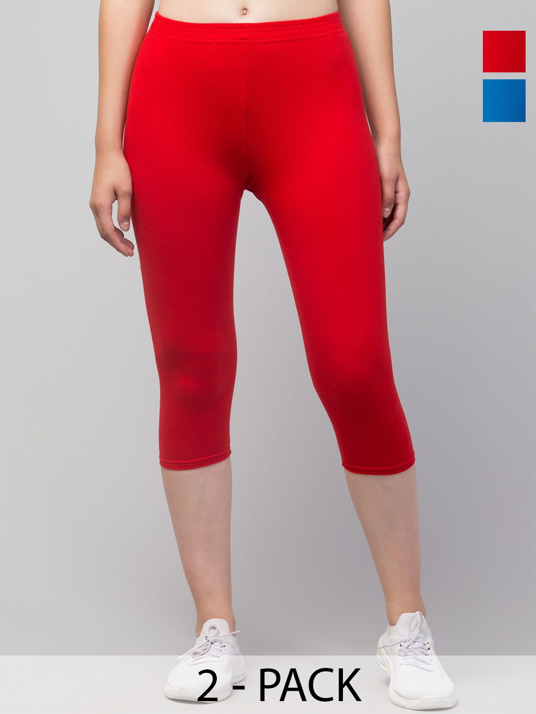 

ULLAS Women Capris, Red
