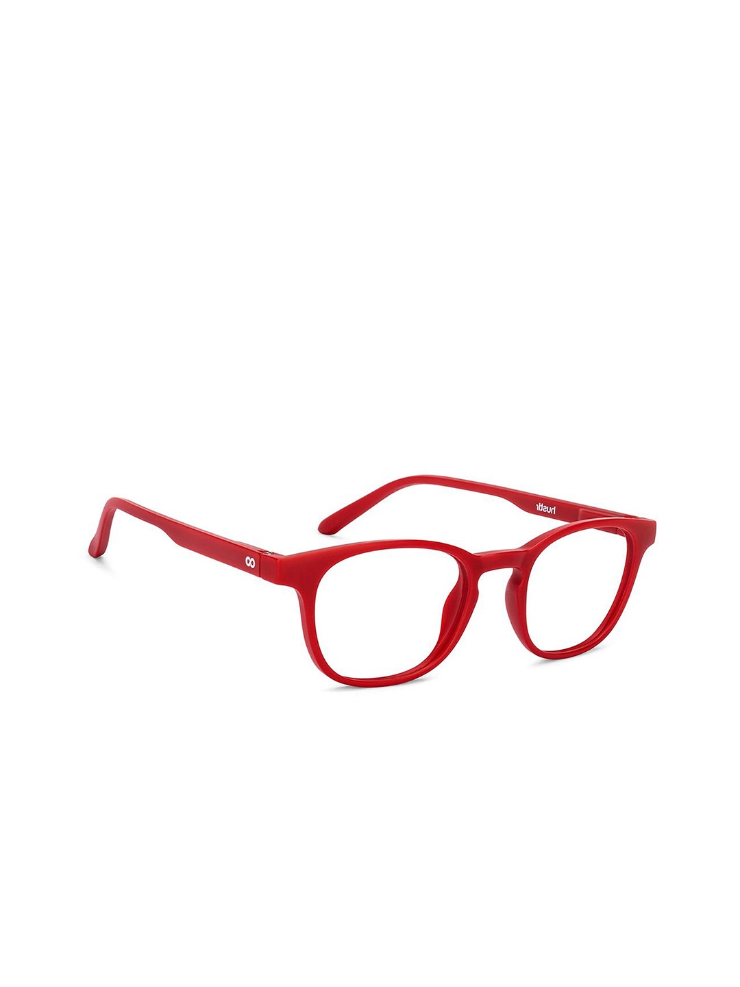 

Lenskart HUSTLR Unisex Full Rim Wayfarer Frames, Red
