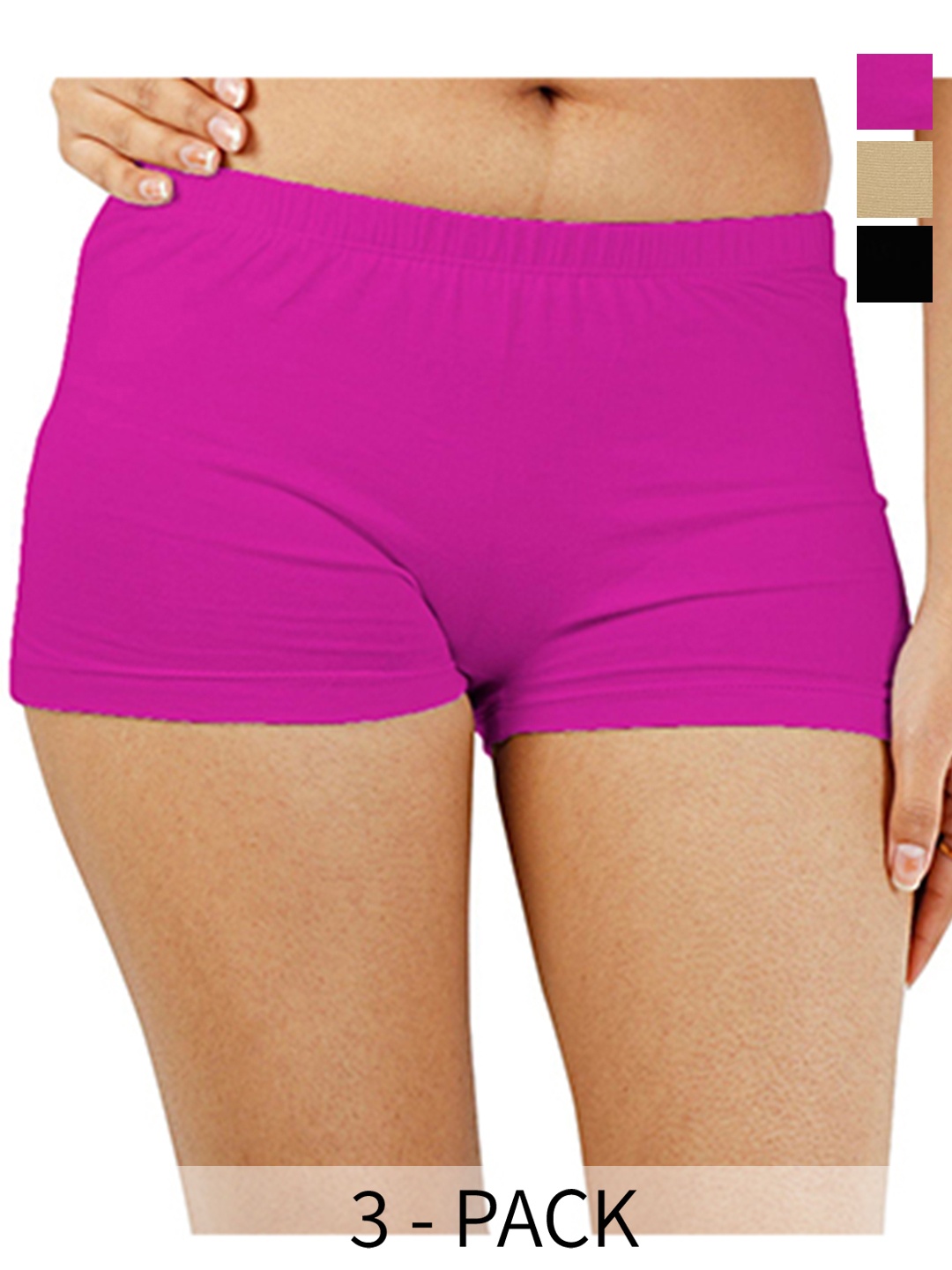 

Diving Deep Women Pack Of 3 Boy Shorts Briefs, Assorted