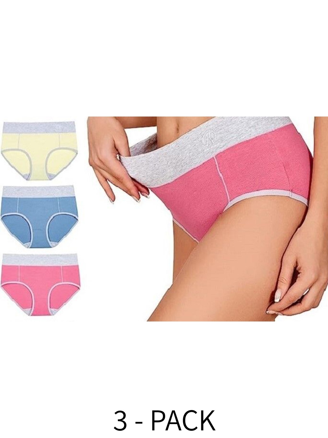 

Diving Deep Women Pack of 3 Hipster Briefs, Assorted