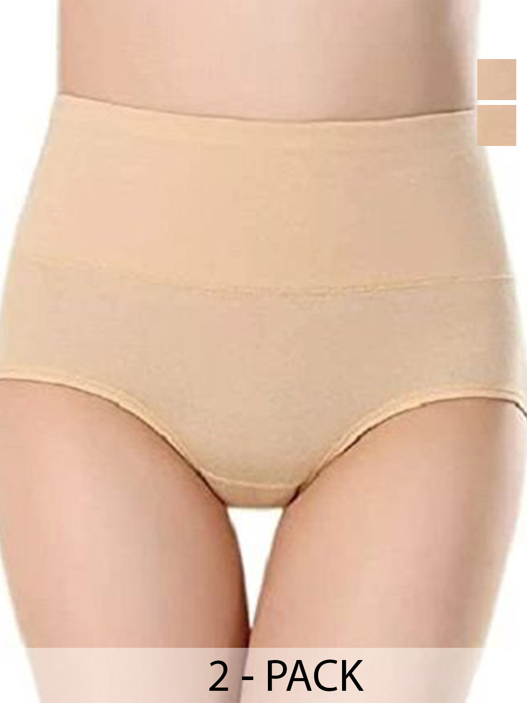 

Diving Deep Pack Of 2 Cotton Hipster Briefs, Beige