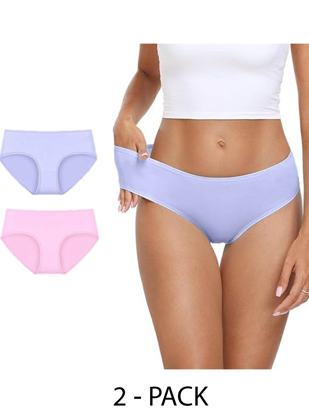 

Diving Deep Women Pack of 2 Hipster Briefs, Blue
