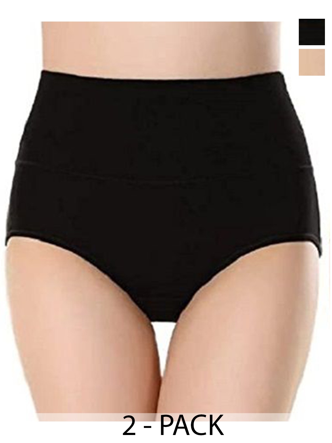 

Diving Deep Women Pack of 2 Cotton Hipster Briefs, Black