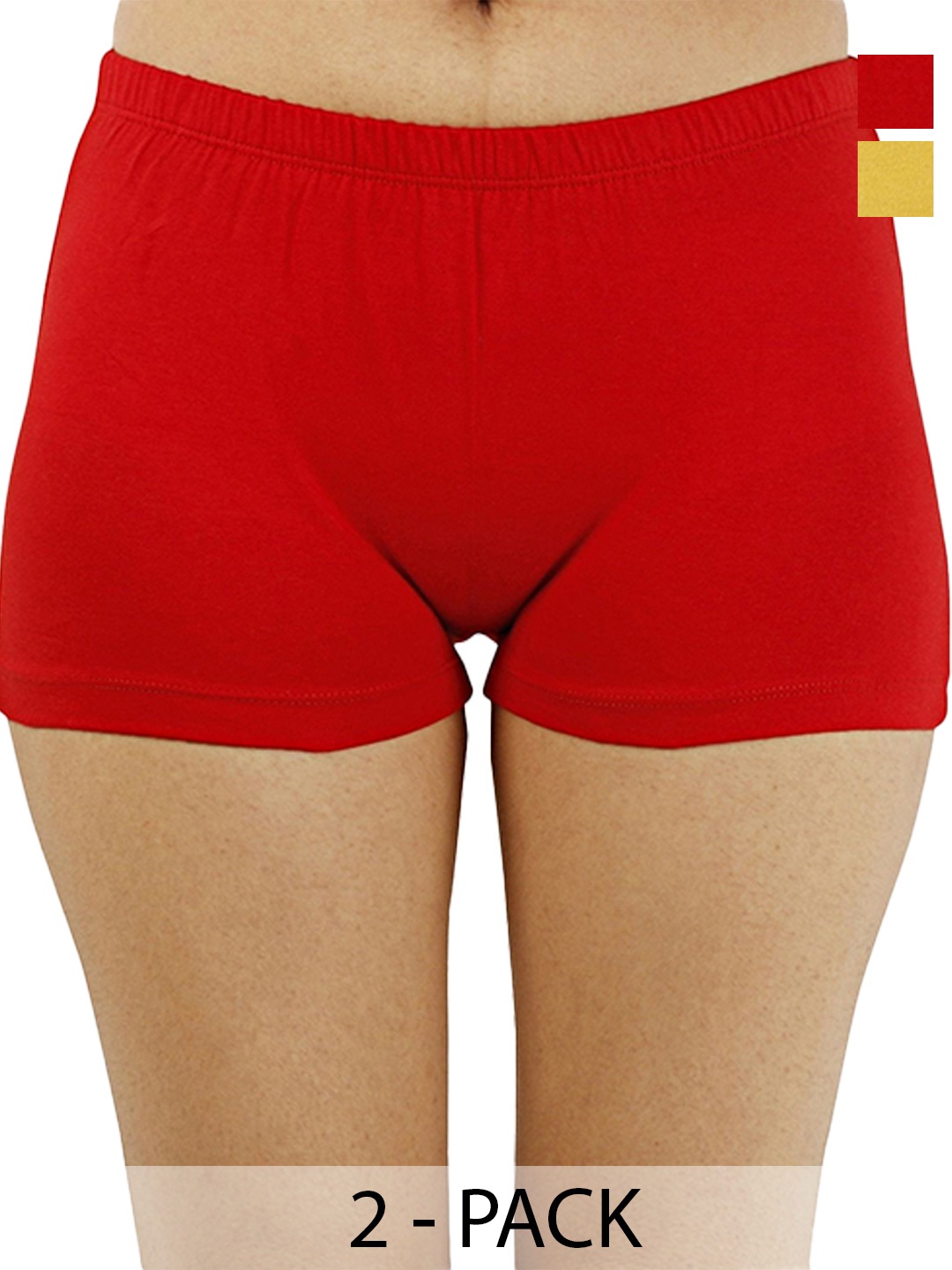 

Diving Deep Women Pack of 2 Boy Shorts Briefs, Red