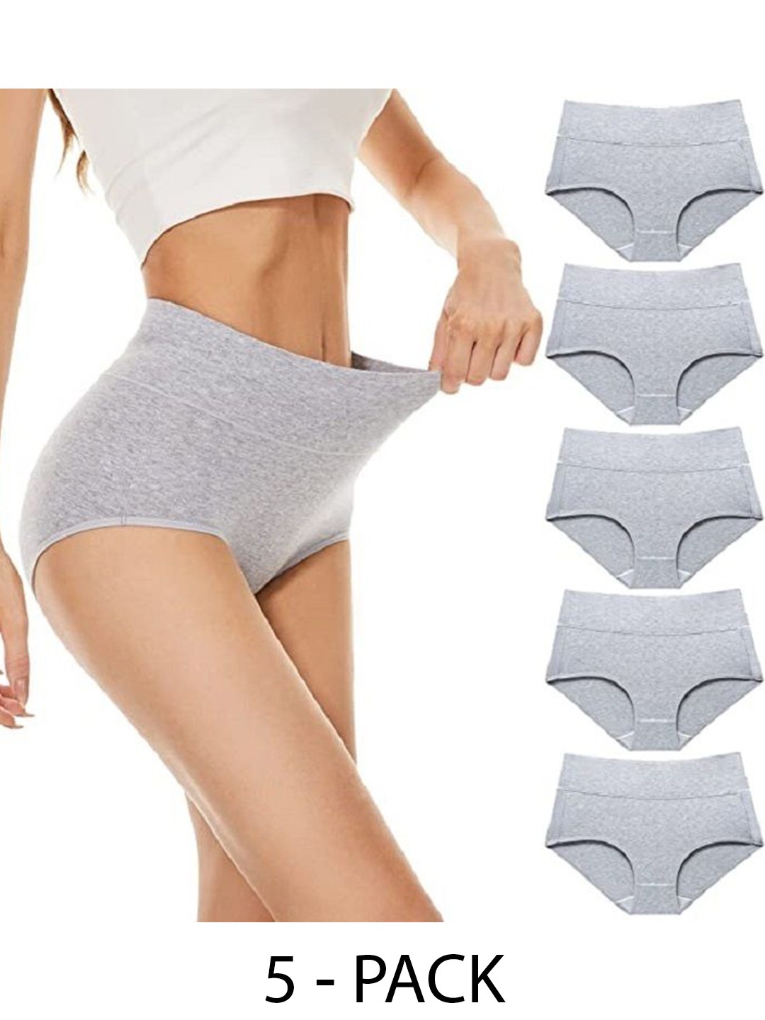 

Diving Deep Pack of 5 Hipster Briefs, Grey