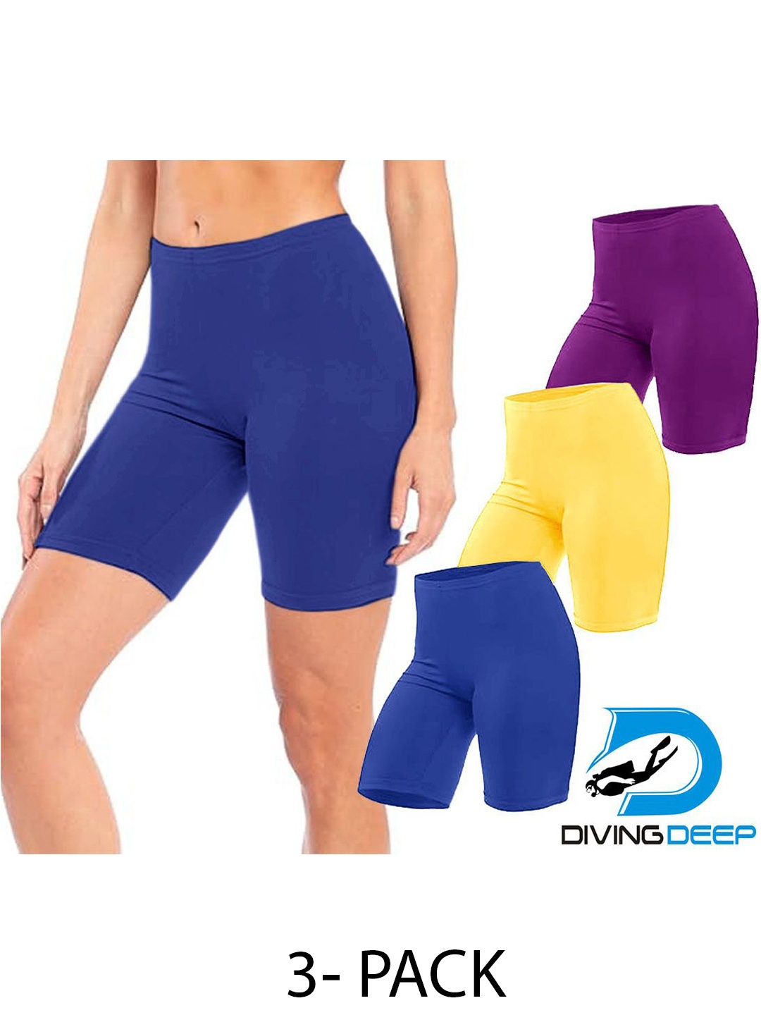 

Diving Deep Pack of 3 Boy Shorts Briefs, Multi