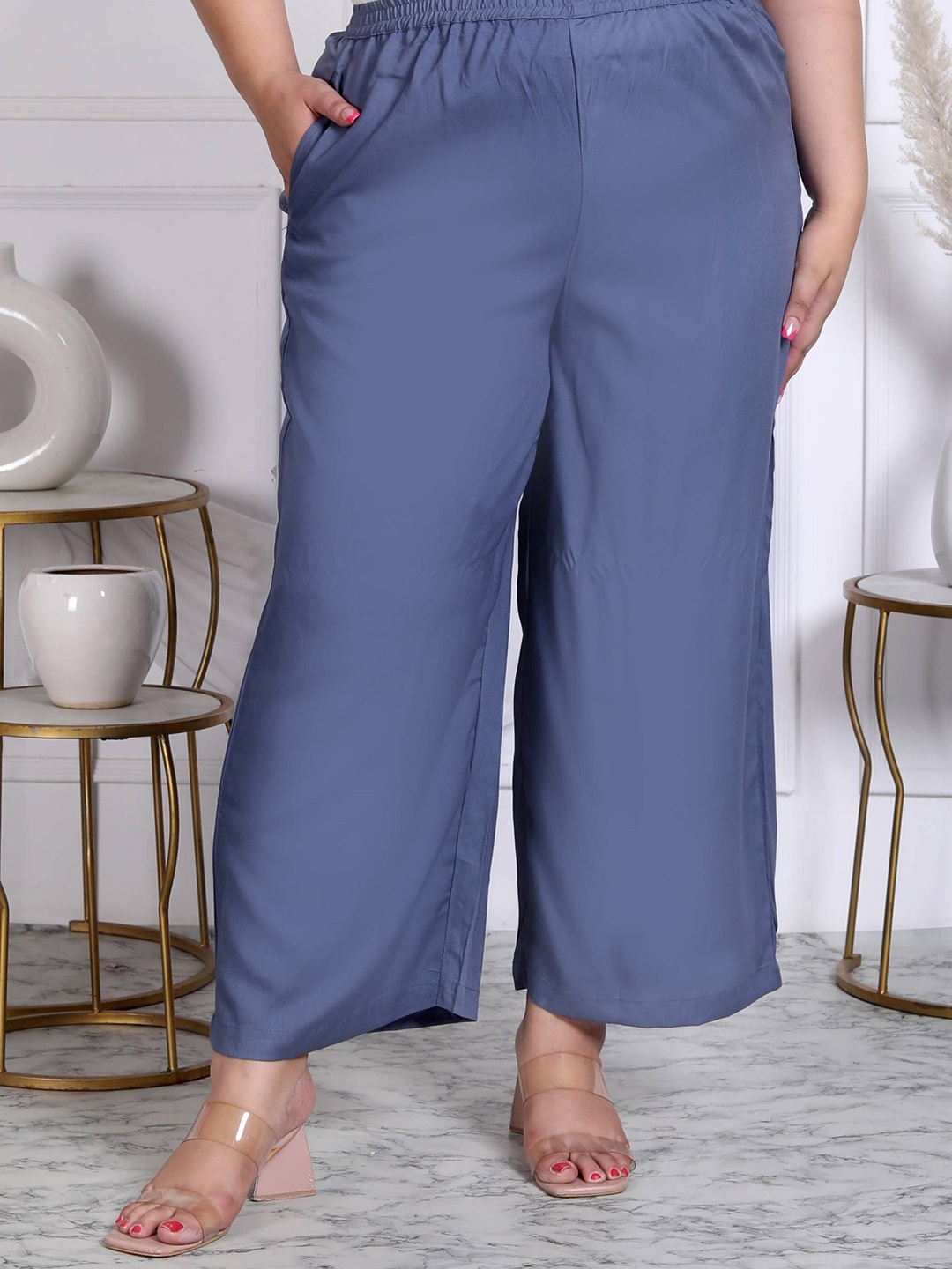 

Prin Fashion House Women Ethnic Palazzos, Grey